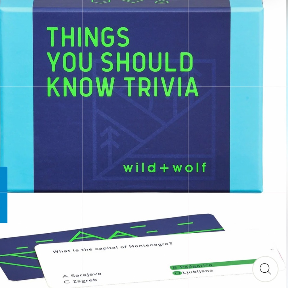 NWOT Pop Culture Trivia Game, Waterproof Cards, 160 Questions, By W+W